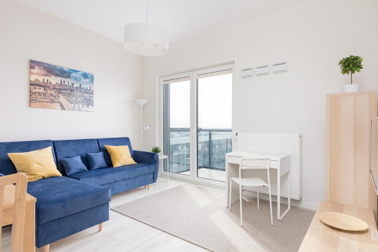 Wola Chic Blue Apartment Варшава Экстерьер фото