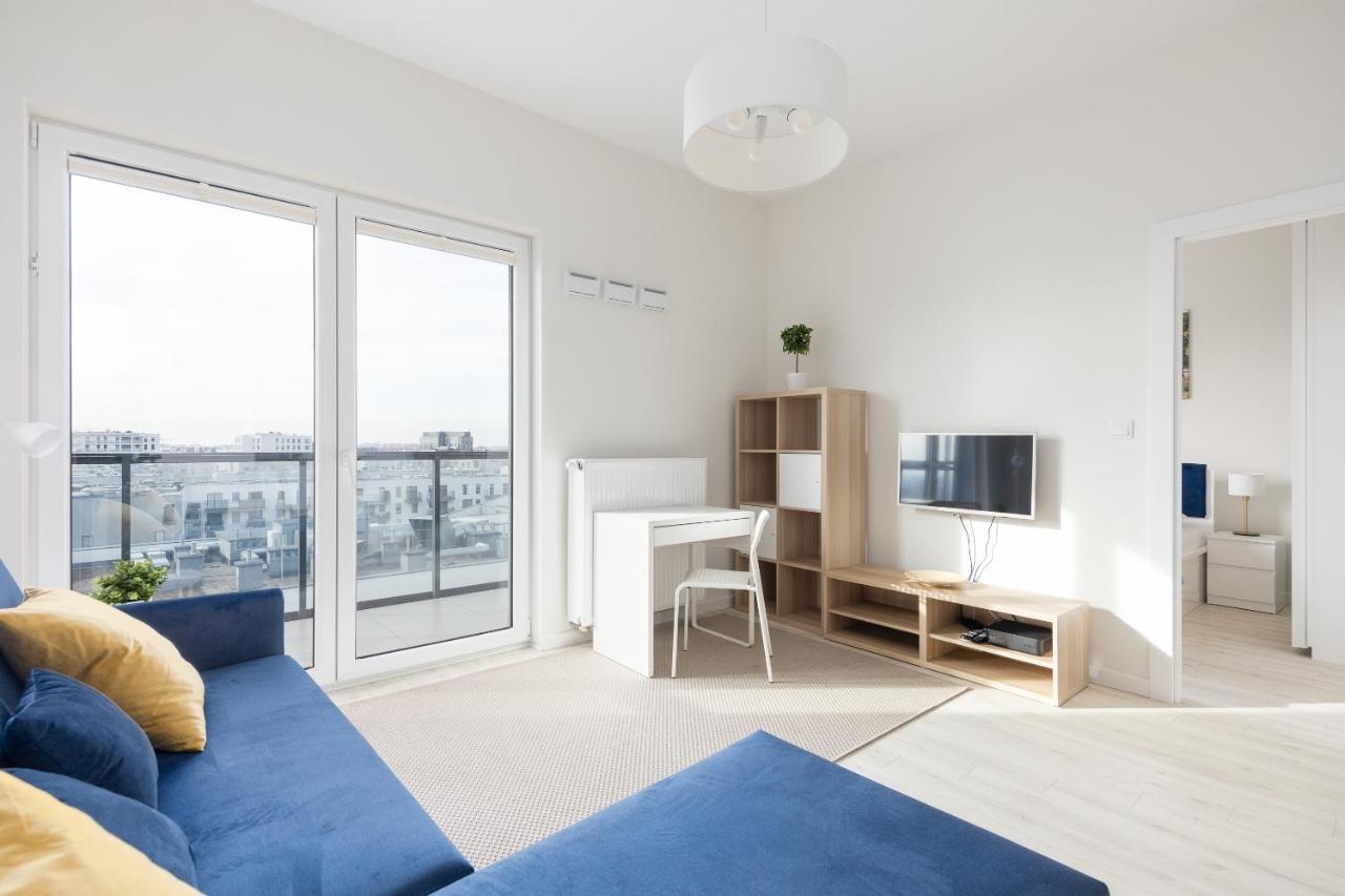 Wola Chic Blue Apartment Варшава Экстерьер фото